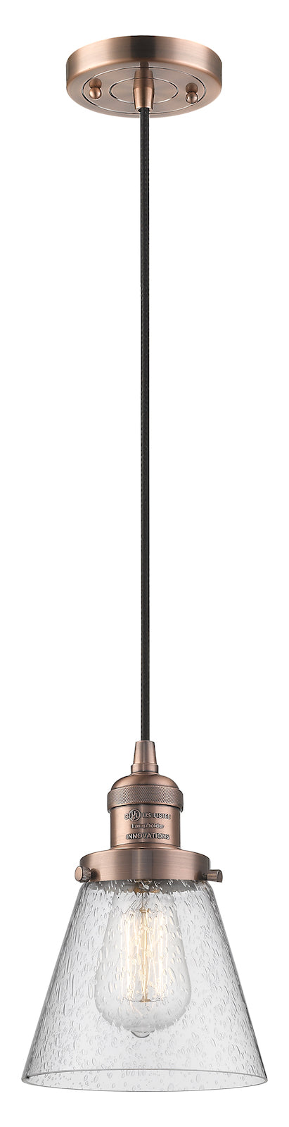 1 Light Vintage Dimmable Led Mini Pendant by Innovations Lighting