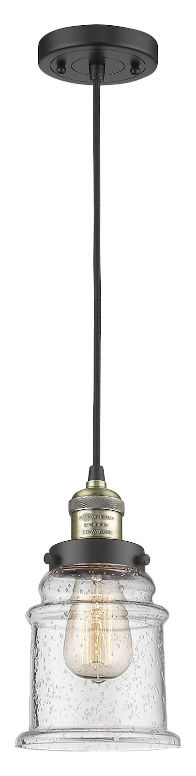 1 Light Vintage Dimmable Led Mini Pendant by Innovations Lighting