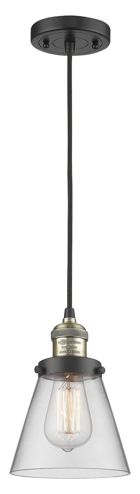 1 Light Vintage Dimmable Led Mini Pendant by Innovations Lighting