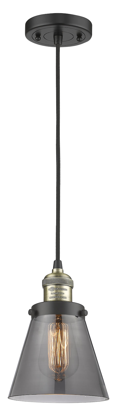 1 Light Vintage Dimmable Led Mini Pendant by Innovations Lighting