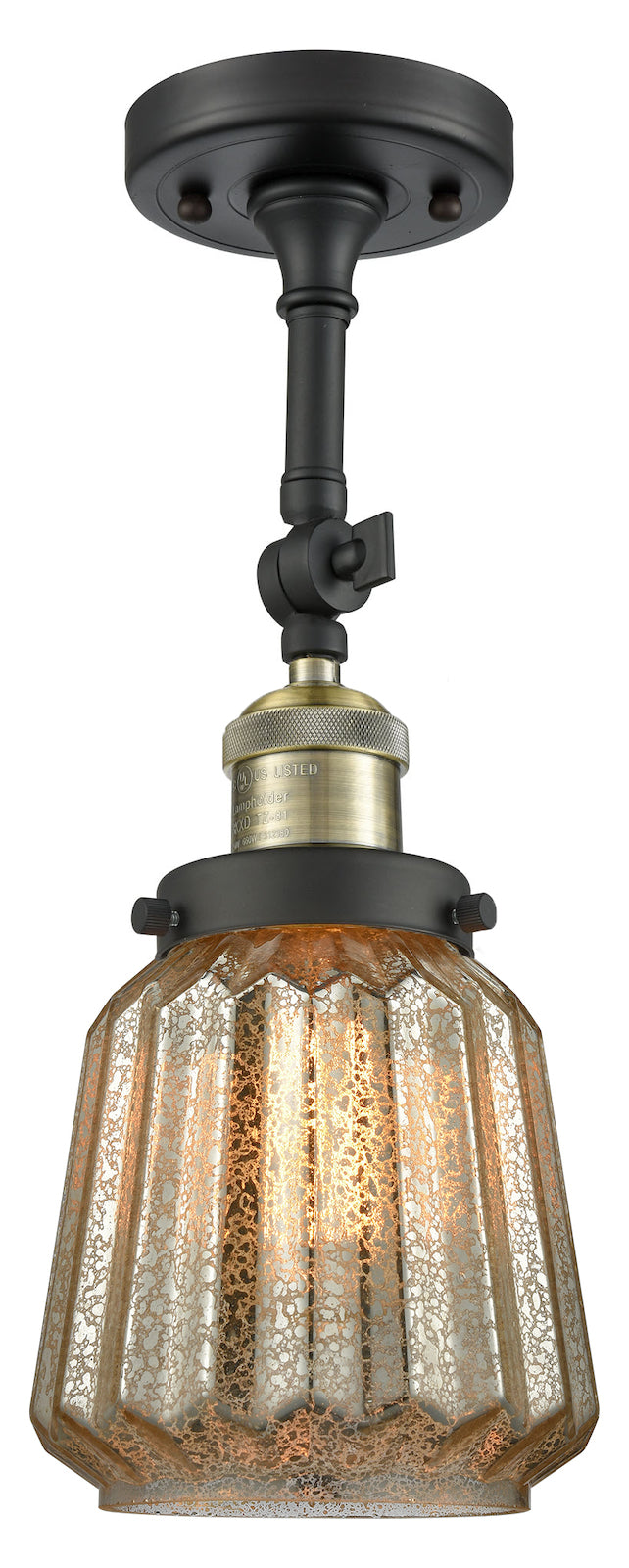 1 Light Vintage Dimmable Led Semi-Flush Mount by Innovations Lighting