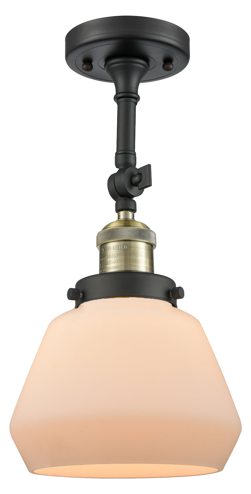 1 Light Vintage Dimmable Led Semi-Flush Mount by Innovations Lighting