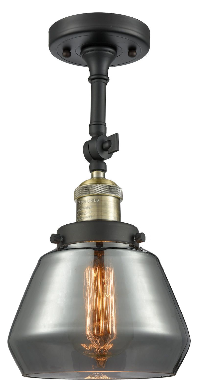 1 Light Vintage Dimmable Led Semi-Flush Mount by Innovations Lighting