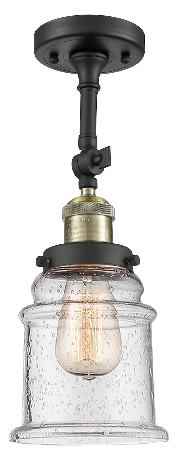 1 Light Vintage Dimmable Led Semi-Flush Mount by Innovations Lighting