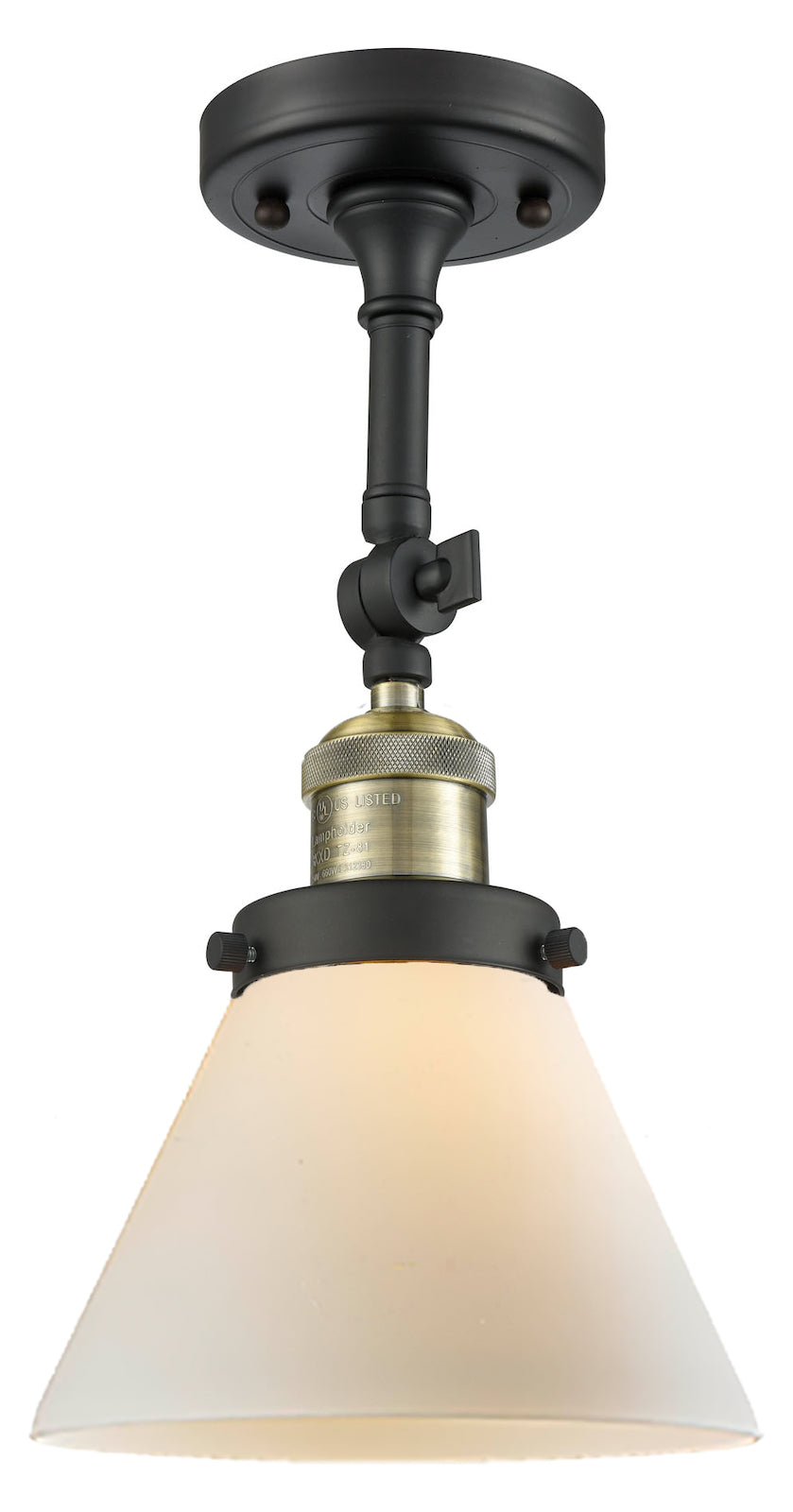 1 Light Vintage Dimmable Led Semi-Flush Mount by Innovations Lighting