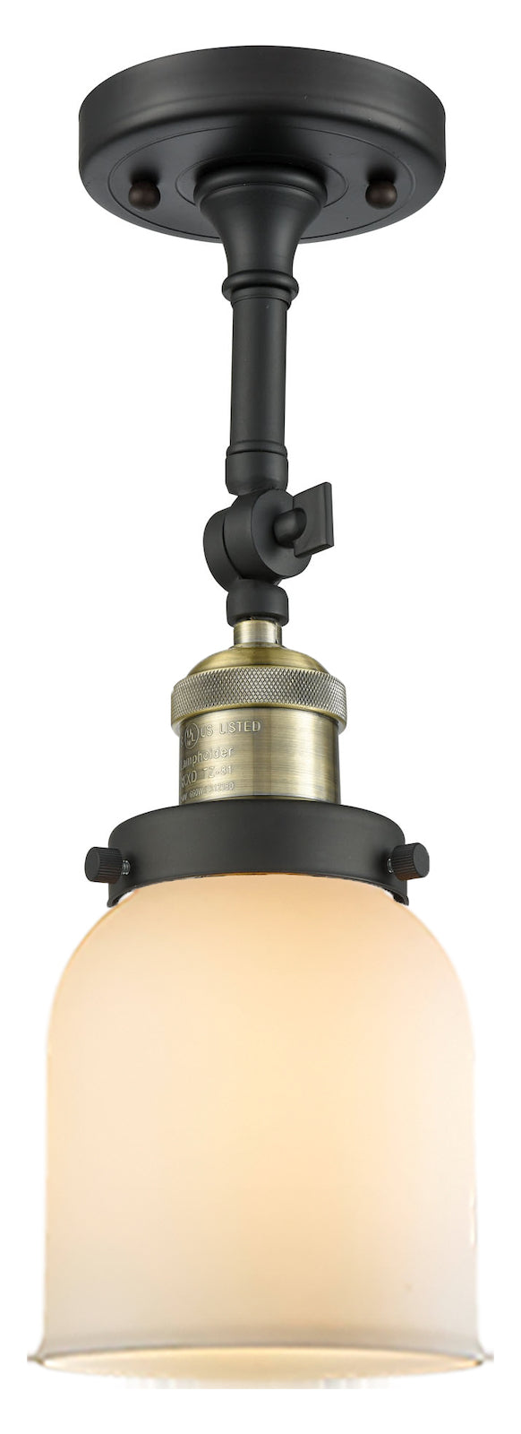 1 Light Vintage Dimmable Led Semi-Flush Mount by Innovations Lighting