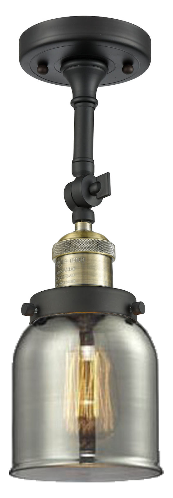 1 Light Vintage Dimmable Led Semi-Flush Mount by Innovations Lighting