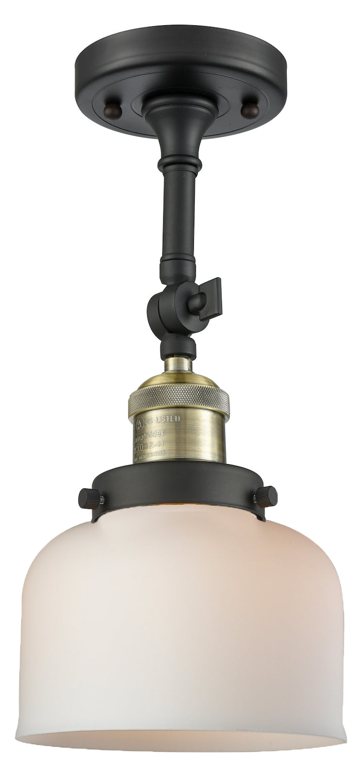 1 Light Vintage Dimmable Led Semi-Flush Mount by Innovations Lighting