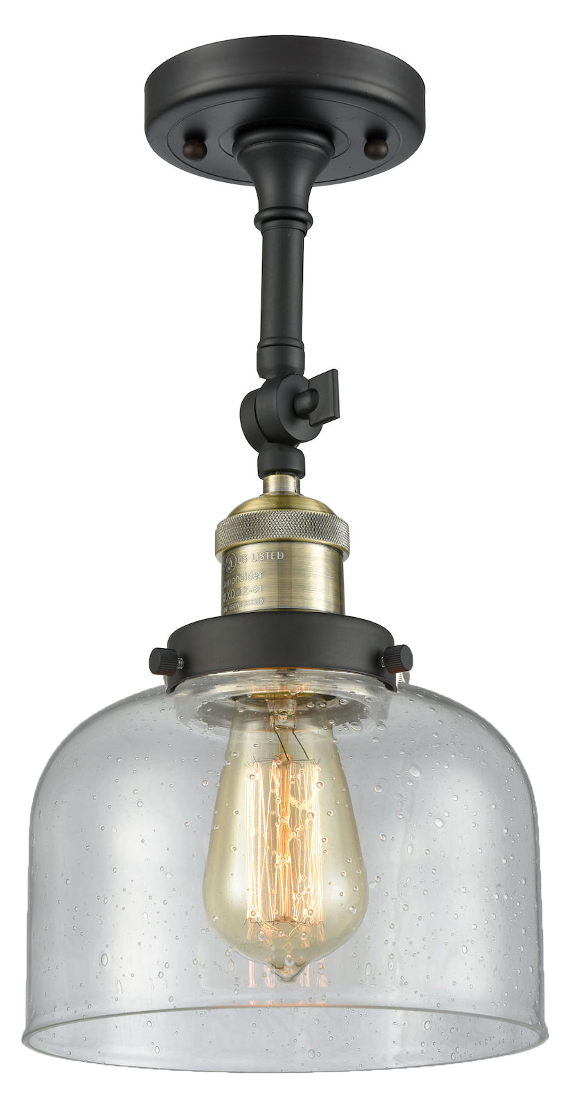 1 Light Vintage Dimmable Led Semi-Flush Mount by Innovations Lighting