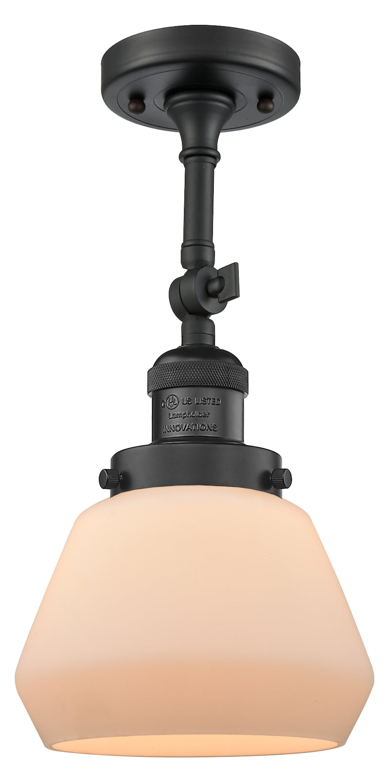 1 Light Vintage Dimmable Led Semi-Flush Mount by Innovations Lighting