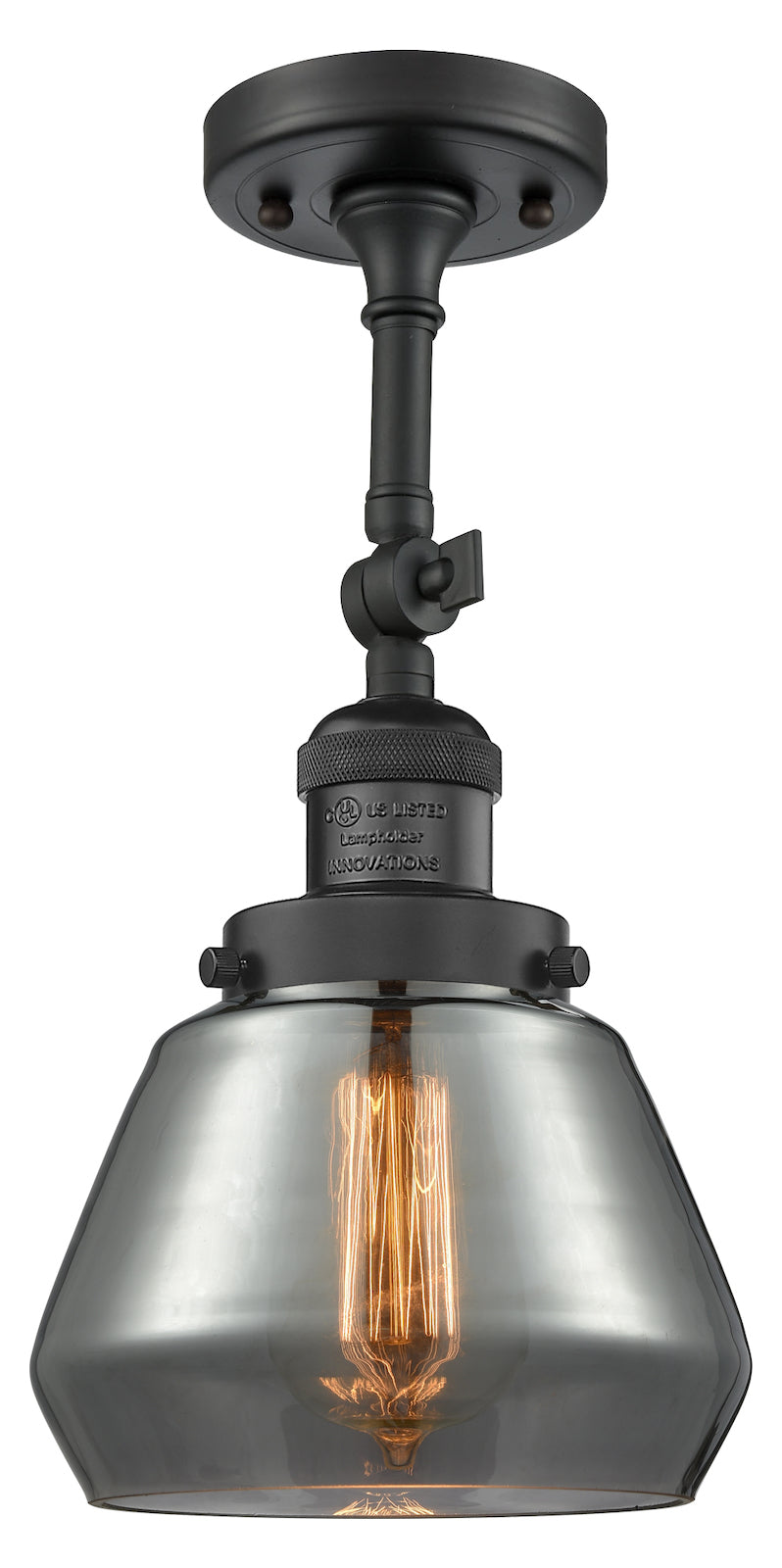 1 Light Vintage Dimmable Led Semi-Flush Mount by Innovations Lighting