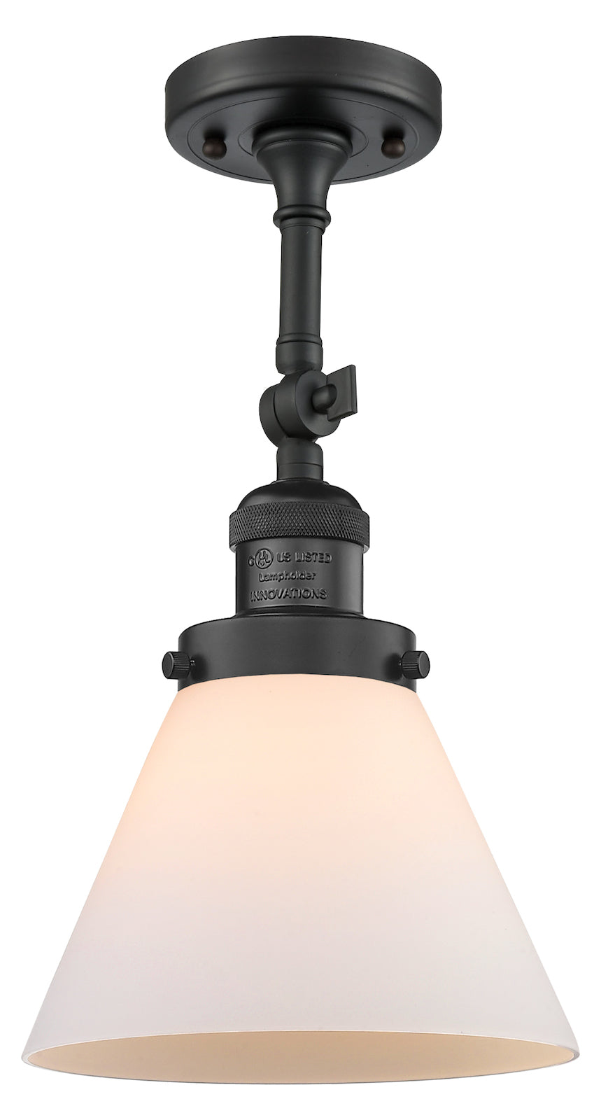 1 Light Vintage Dimmable Led Semi-Flush Mount by Innovations Lighting