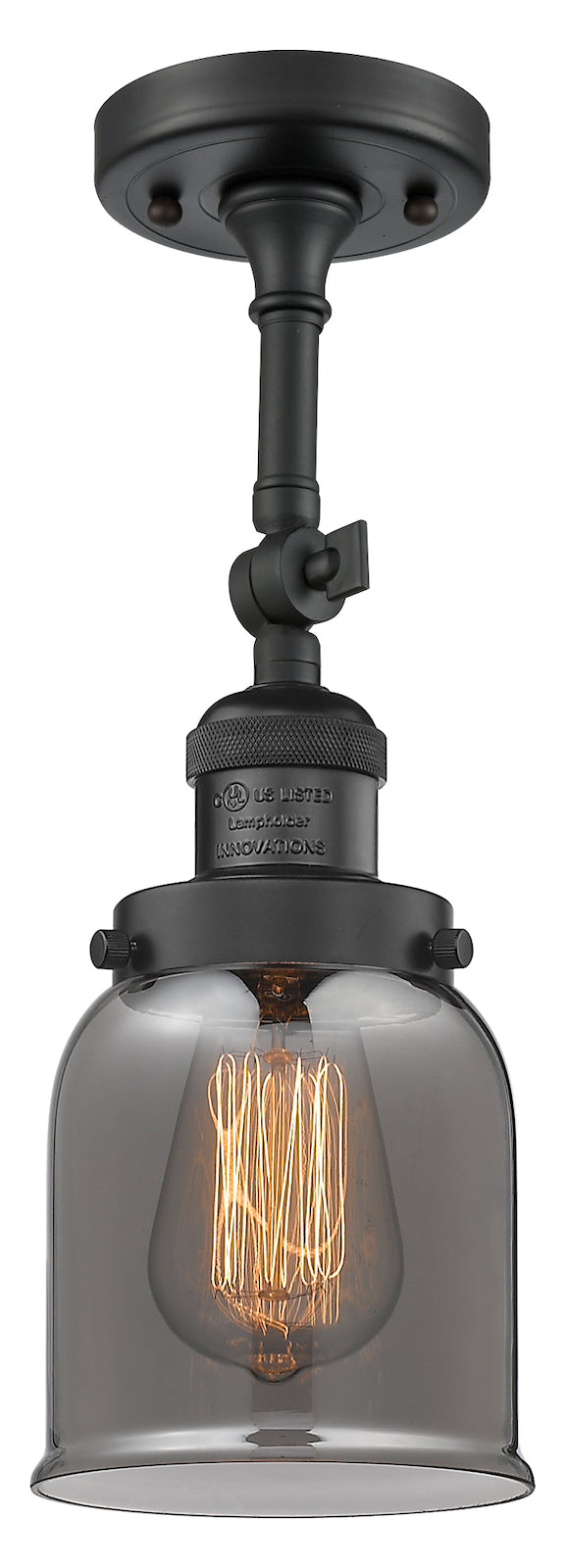 1 Light Vintage Dimmable Led Semi-Flush Mount by Innovations Lighting