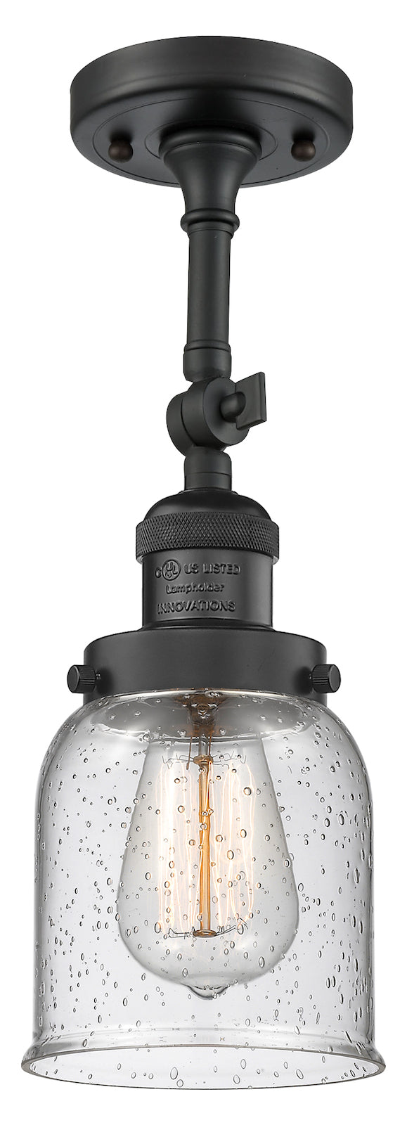 1 Light Vintage Dimmable Led Semi-Flush Mount by Innovations Lighting