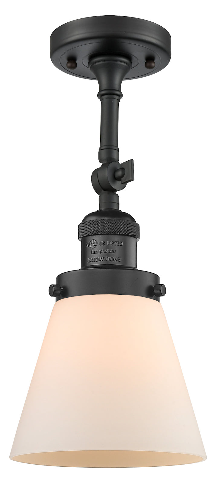 1 Light Vintage Dimmable Led Semi-Flush Mount by Innovations Lighting