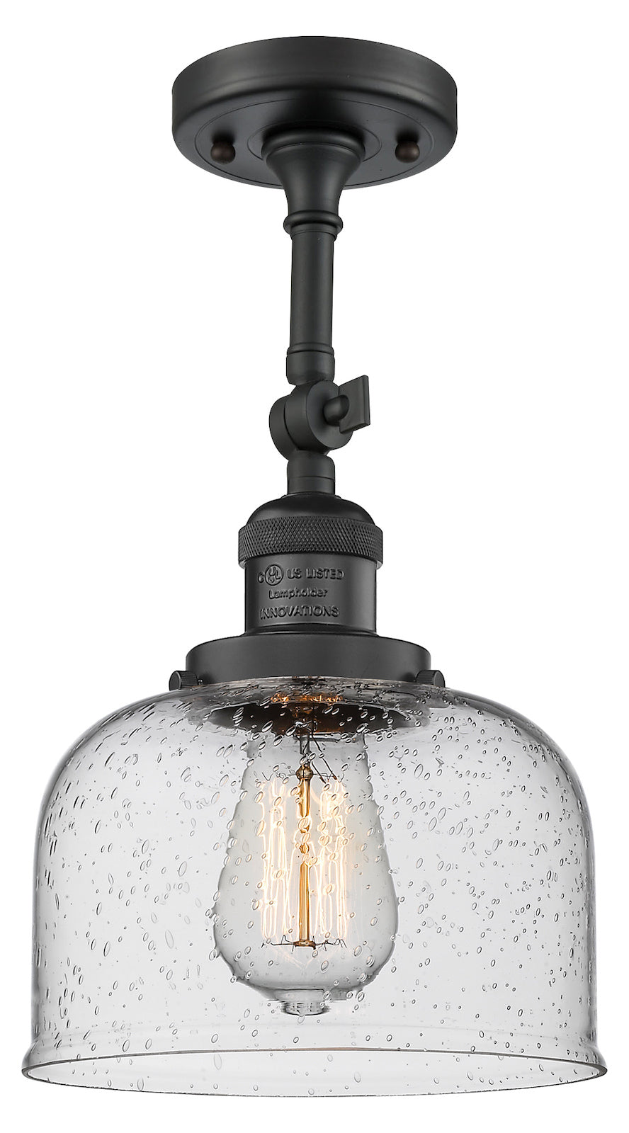1 Light Vintage Dimmable Led Semi-Flush Mount by Innovations Lighting