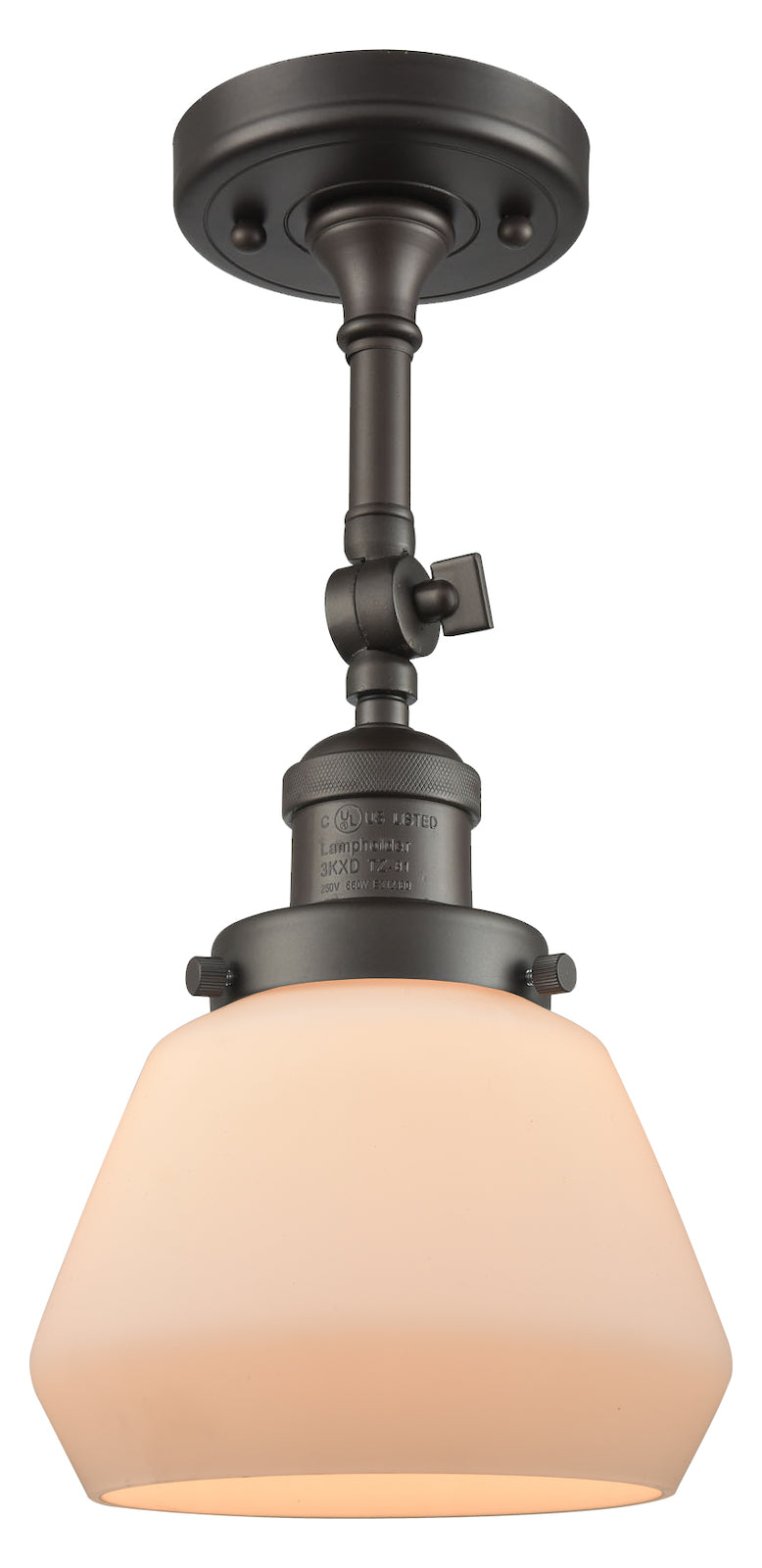 1 Light Vintage Dimmable Led Semi-Flush Mount by Innovations Lighting