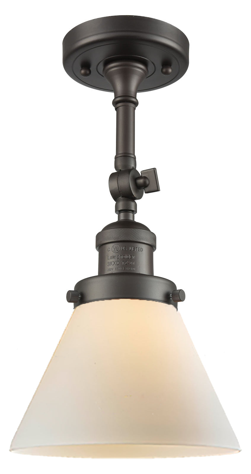 1 Light Vintage Dimmable Led Semi-Flush Mount by Innovations Lighting