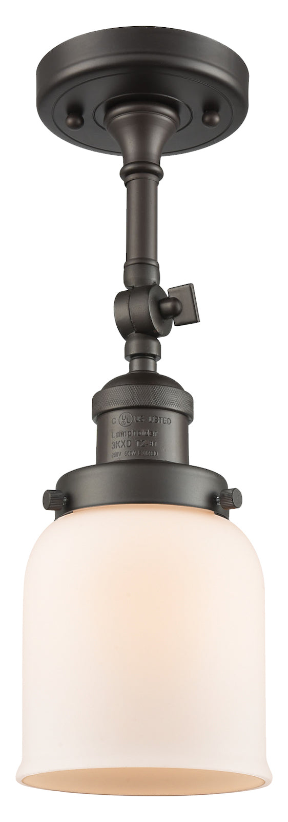 1 Light Vintage Dimmable Led Semi-Flush Mount by Innovations Lighting