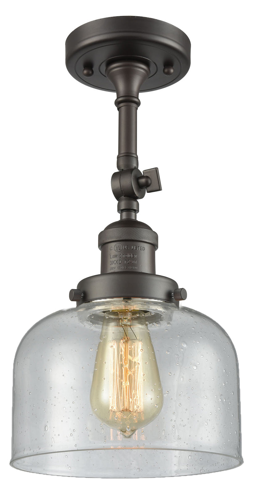 1 Light Vintage Dimmable Led Semi-Flush Mount by Innovations Lighting