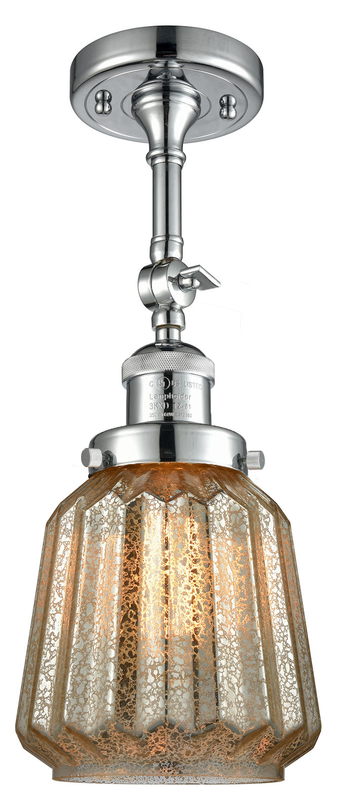 1 Light Vintage Dimmable Led Semi-Flush Mount by Innovations Lighting