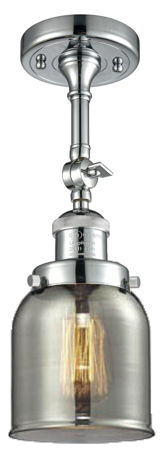 1 Light Vintage Dimmable Led Semi-Flush Mount by Innovations Lighting