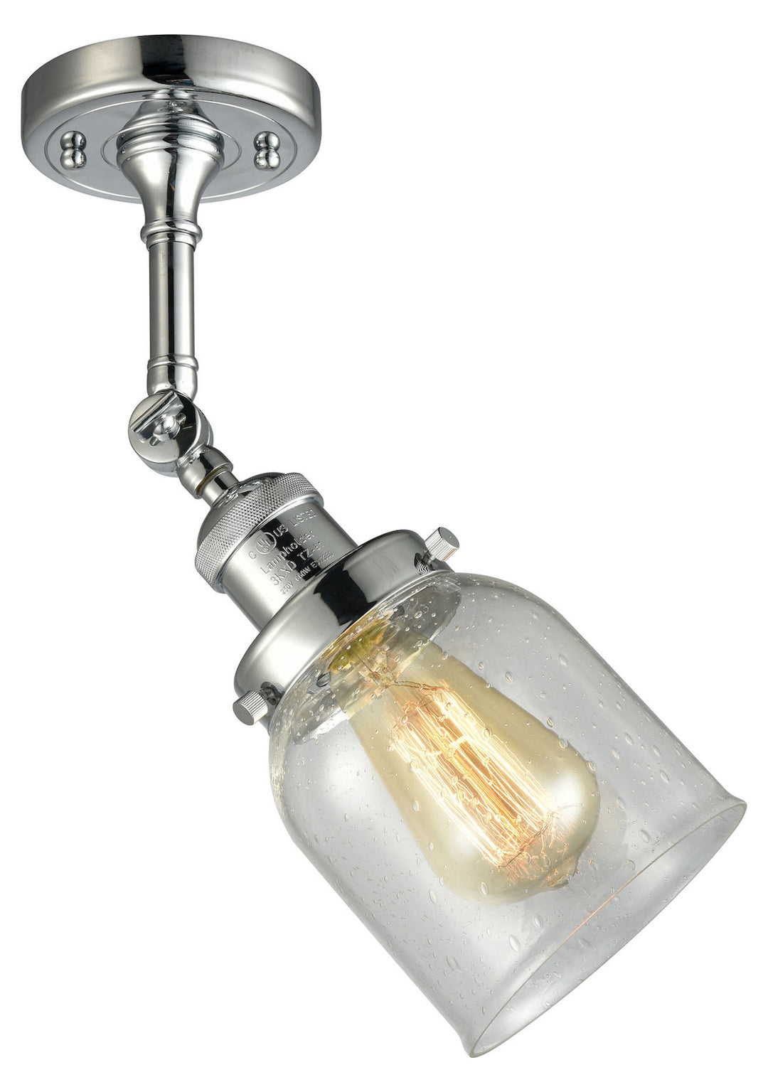 1 Light Vintage Dimmable Led Semi-Flush Mount
