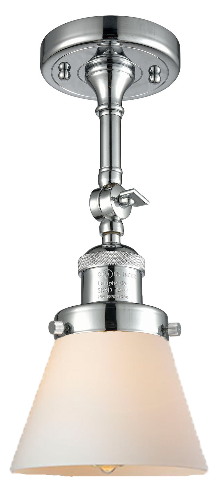 1 Light Vintage Dimmable Led Semi-Flush Mount by Innovations Lighting