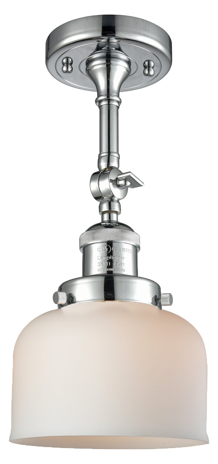 1 Light Vintage Dimmable Led Semi-Flush Mount by Innovations Lighting