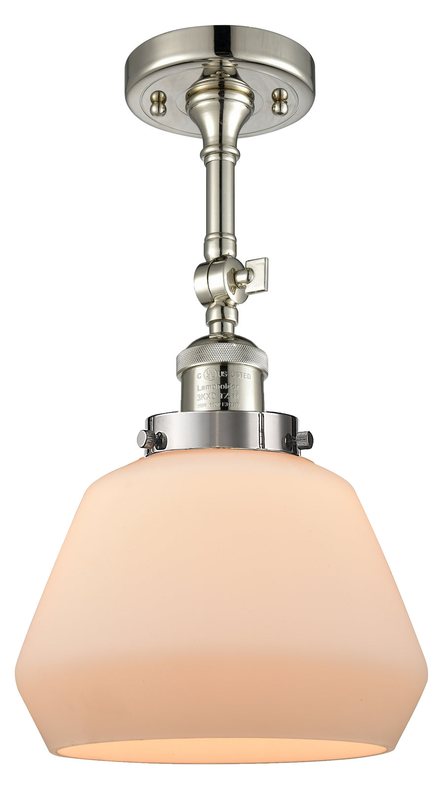 1 Light Vintage Dimmable Led Semi-Flush Mount by Innovations Lighting