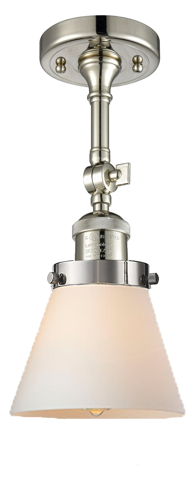 1 Light Vintage Dimmable Led Semi-Flush Mount by Innovations Lighting