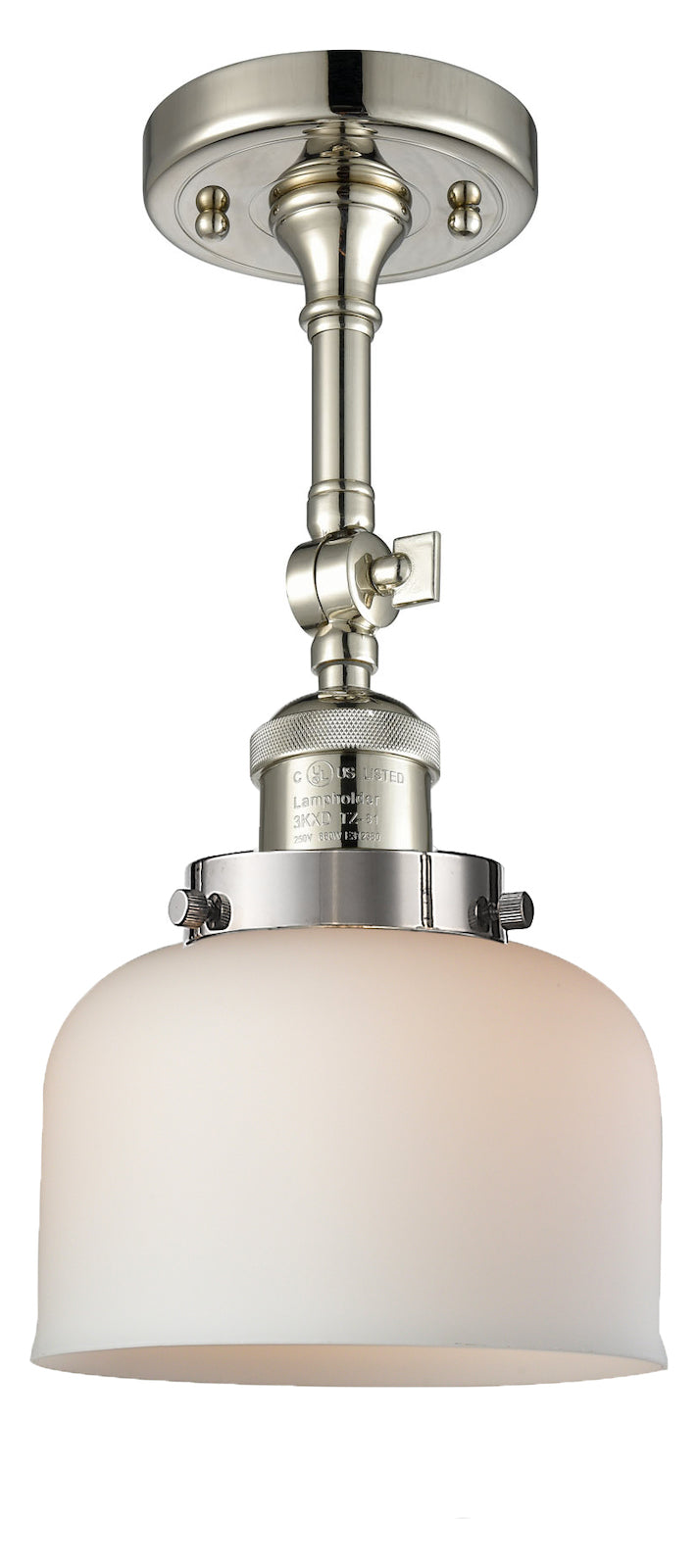 1 Light Vintage Dimmable Led Semi-Flush Mount by Innovations Lighting