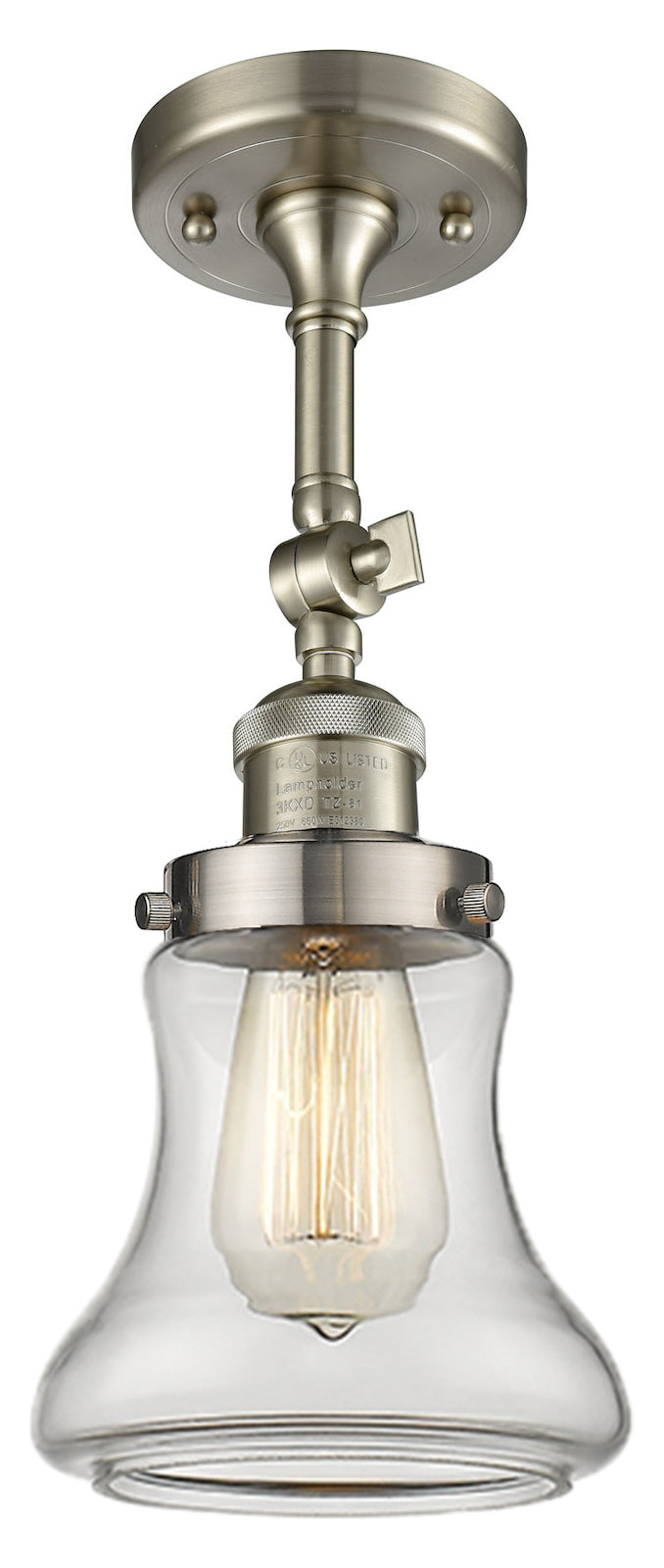 1 Light Vintage Dimmable Led Semi-Flush Mount by Innovations Lighting