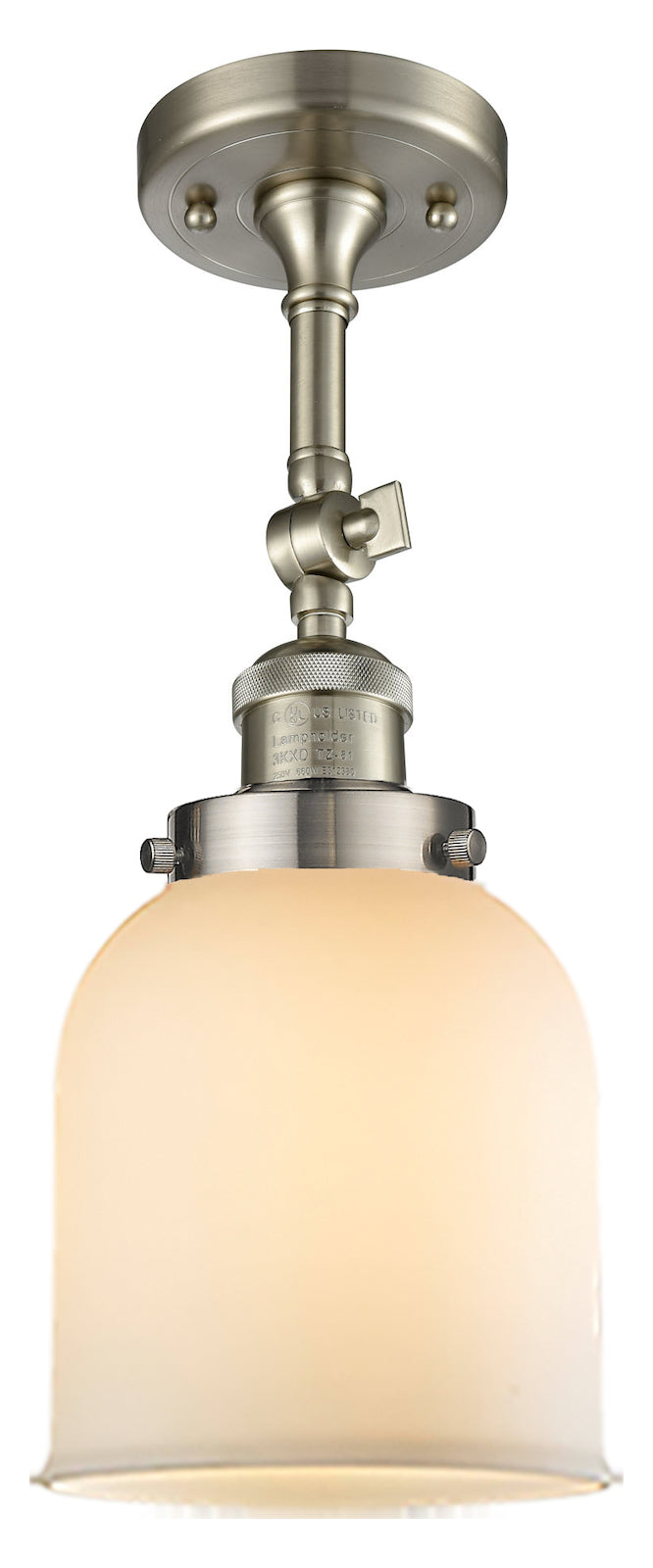 1 Light Vintage Dimmable Led Semi-Flush Mount by Innovations Lighting