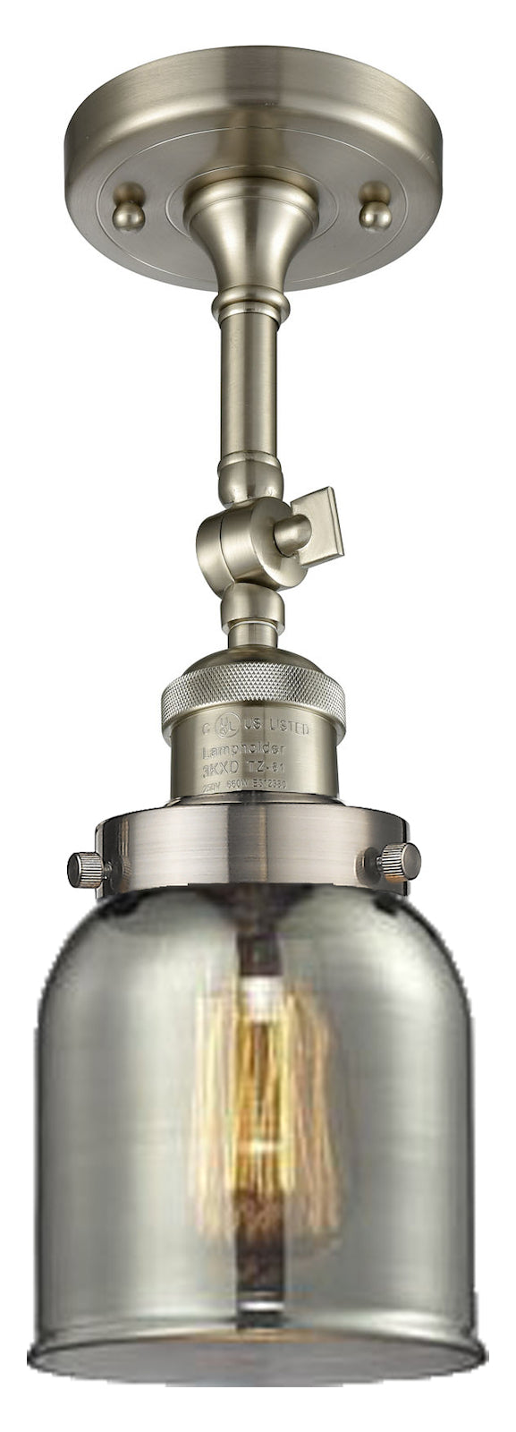 1 Light Vintage Dimmable Led Semi-Flush Mount by Innovations Lighting