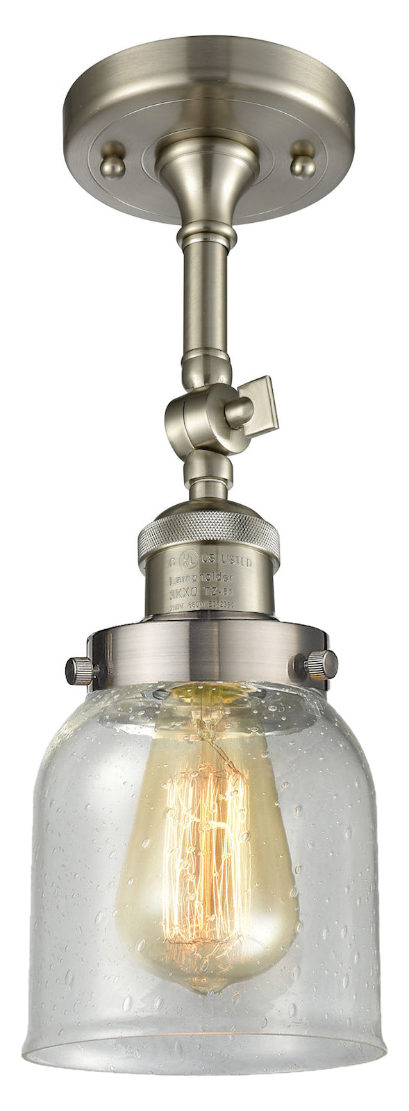 1 Light Vintage Dimmable Led Semi-Flush Mount by Innovations Lighting