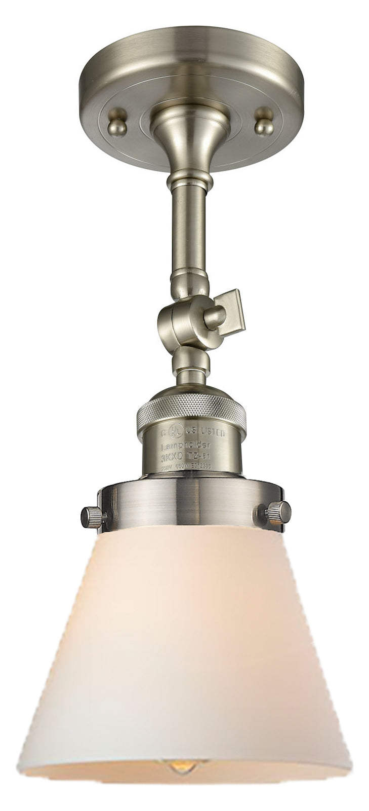 1 Light Vintage Dimmable Led Semi-Flush Mount by Innovations Lighting