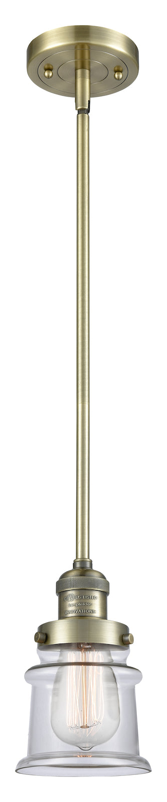 1 Light Vintage Dimmable Led Mini Pendant by Innovations Lighting