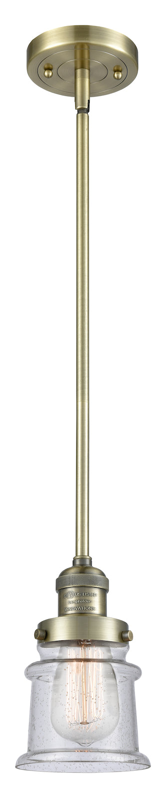 1 Light Vintage Dimmable Led Mini Pendant by Innovations Lighting