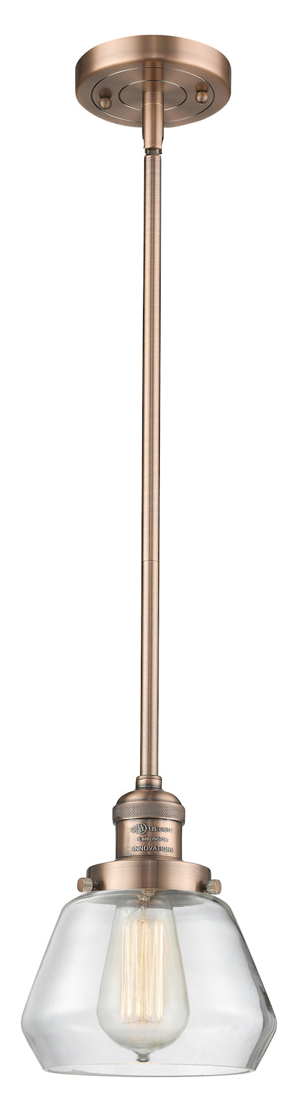 1 Light Vintage Dimmable Led Mini Pendant by Innovations Lighting