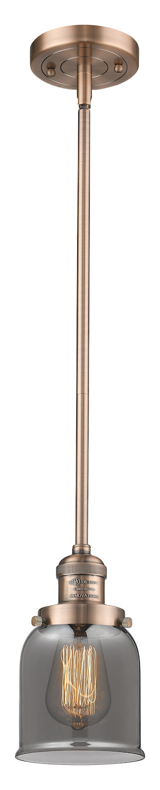 1 Light Vintage Dimmable Led Mini Pendant by Innovations Lighting