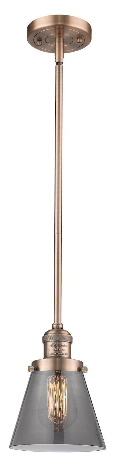 1 Light Vintage Dimmable Led Mini Pendant by Innovations Lighting