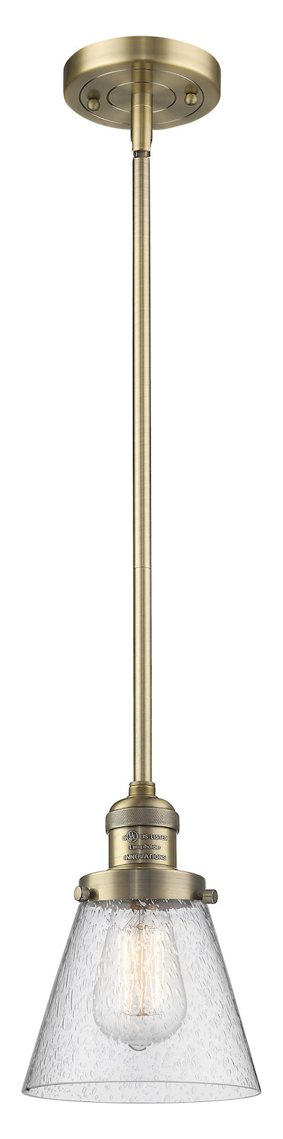 1 Light Vintage Dimmable Led Mini Pendant by Innovations Lighting