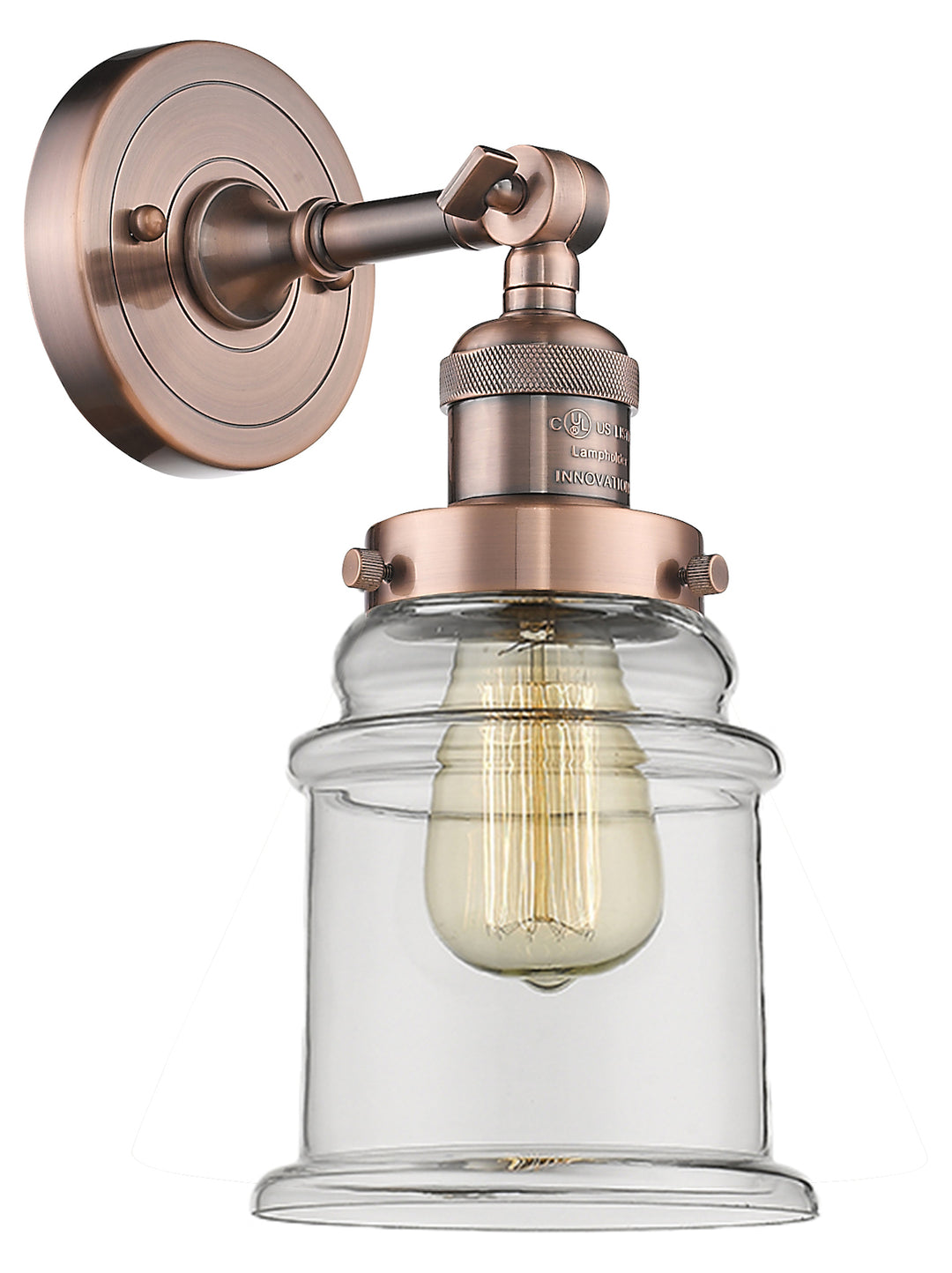 1 Light Vintage Dimmable Led Sconce by Innovations Lighting