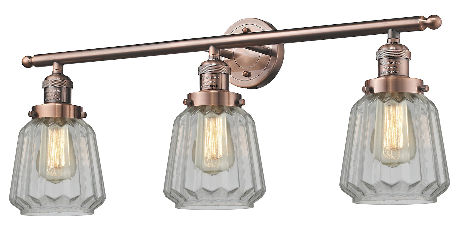 3 Light Vintage Dimmable Led Bathroom Fixture by Innovations Lighting
