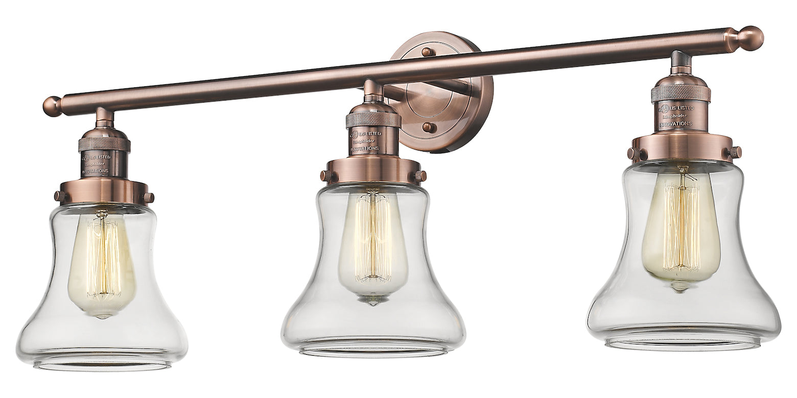 3 Light Vintage Dimmable Led Bathroom Fixture by Innovations Lighting