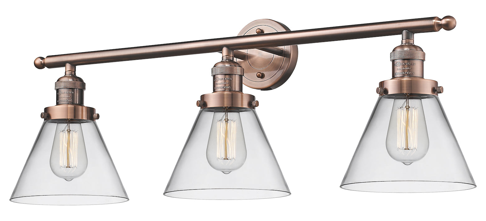 3 Light Vintage Dimmable Led Bathroom Fixture by Innovations Lighting