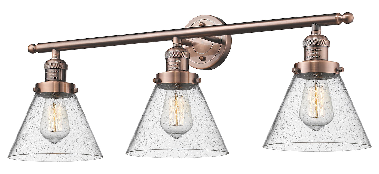 3 Light Vintage Dimmable Led Bathroom Fixture by Innovations Lighting