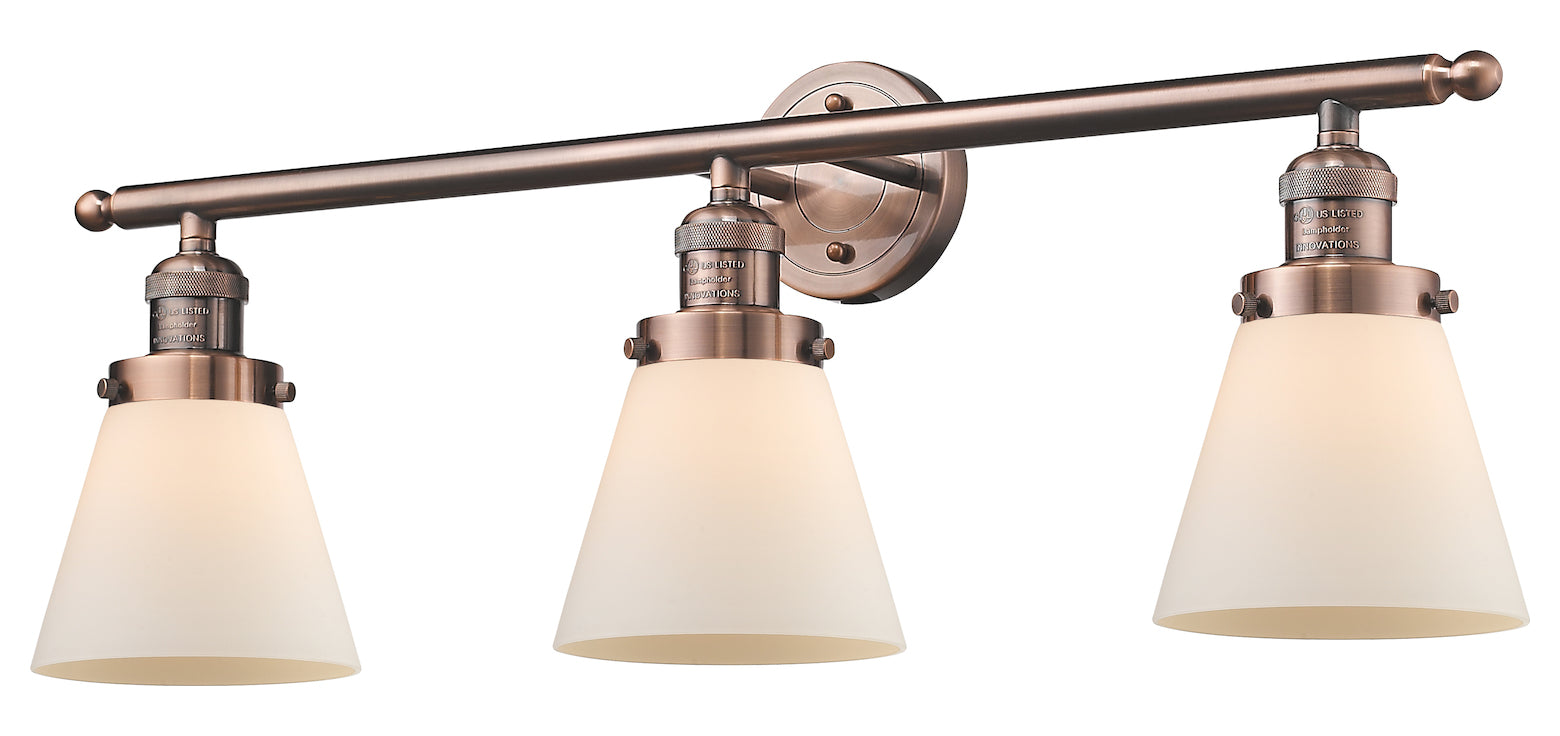 3 Light Vintage Dimmable Led Bathroom Fixture by Innovations Lighting