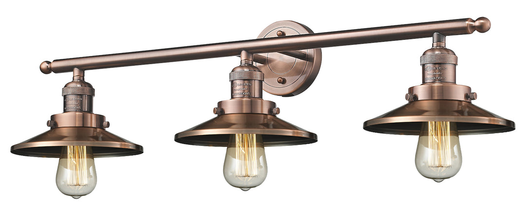3 Light Vintage Dimmable Led Bathroom Fixture by Innovations Lighting